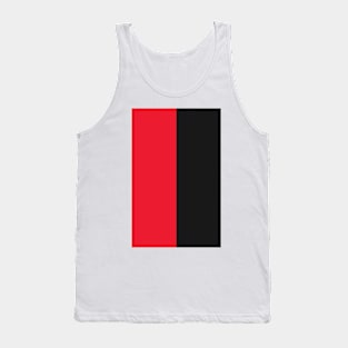 Manchester Red & Black Newton Heath Halves Design Tank Top